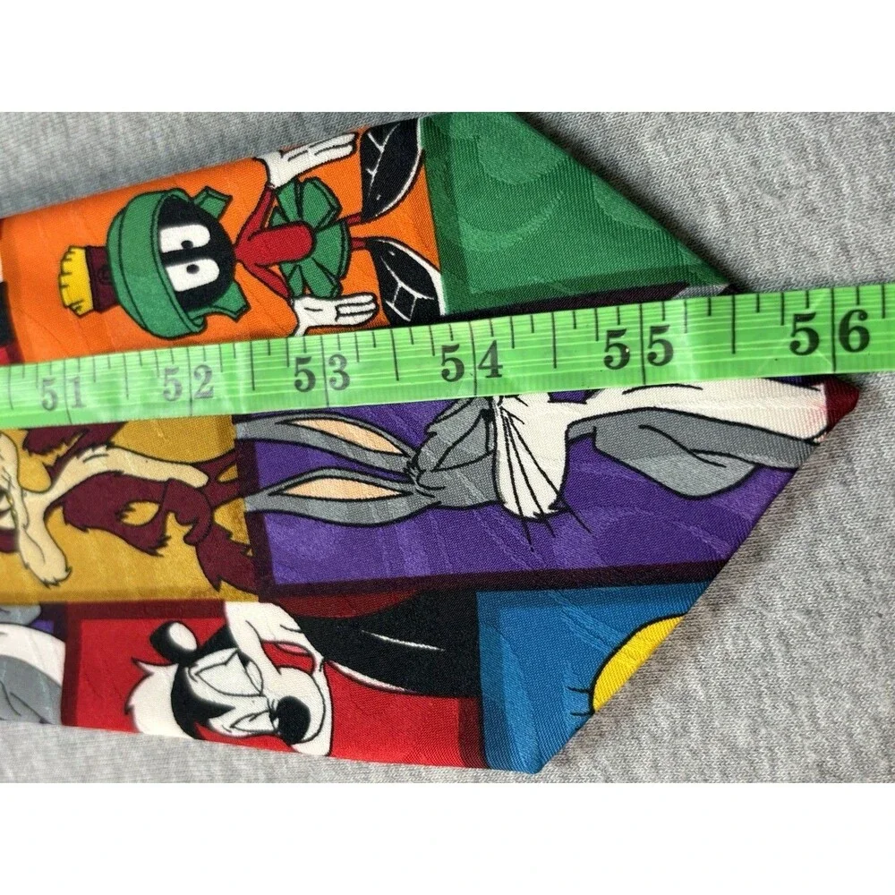Vintage‎ 1995 Looney Tunes Mania Tie Bugs Bunny Taz Marvin Martian Tweety WB
